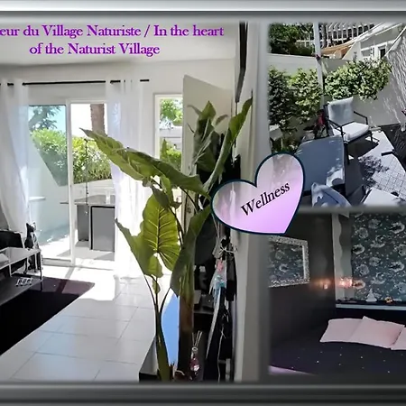 L'hyliadenna Avec Jardin Au Coeur D'heliopolis - Village Naturiste, A Pied *